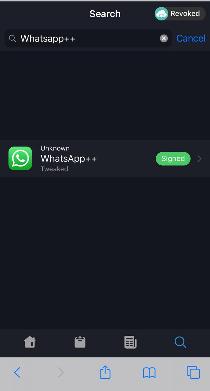 Search for WhatsApp++ on iOS - Ignition App