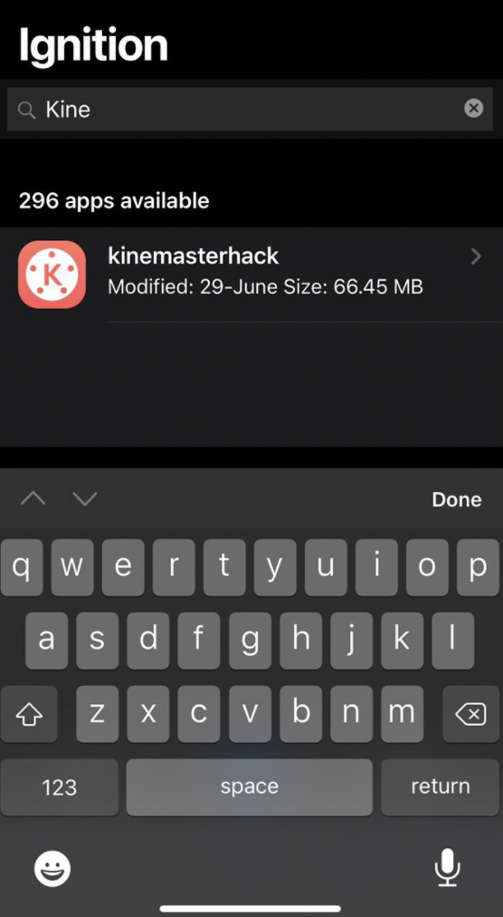 Search KineMaster Premium Mod Hack on iPhone and iPad
